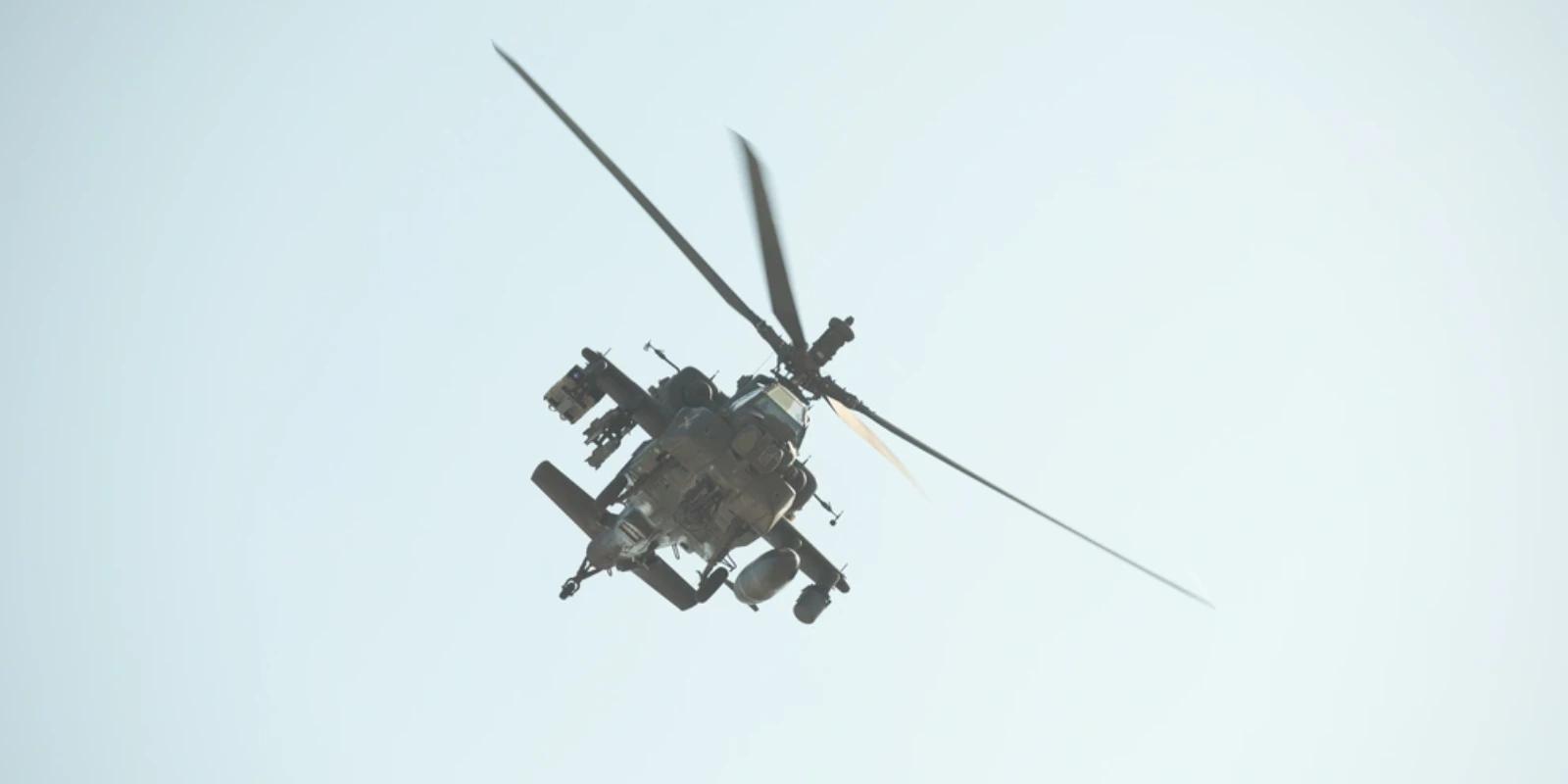 An AH-64 Apache helicopter from the 101st
