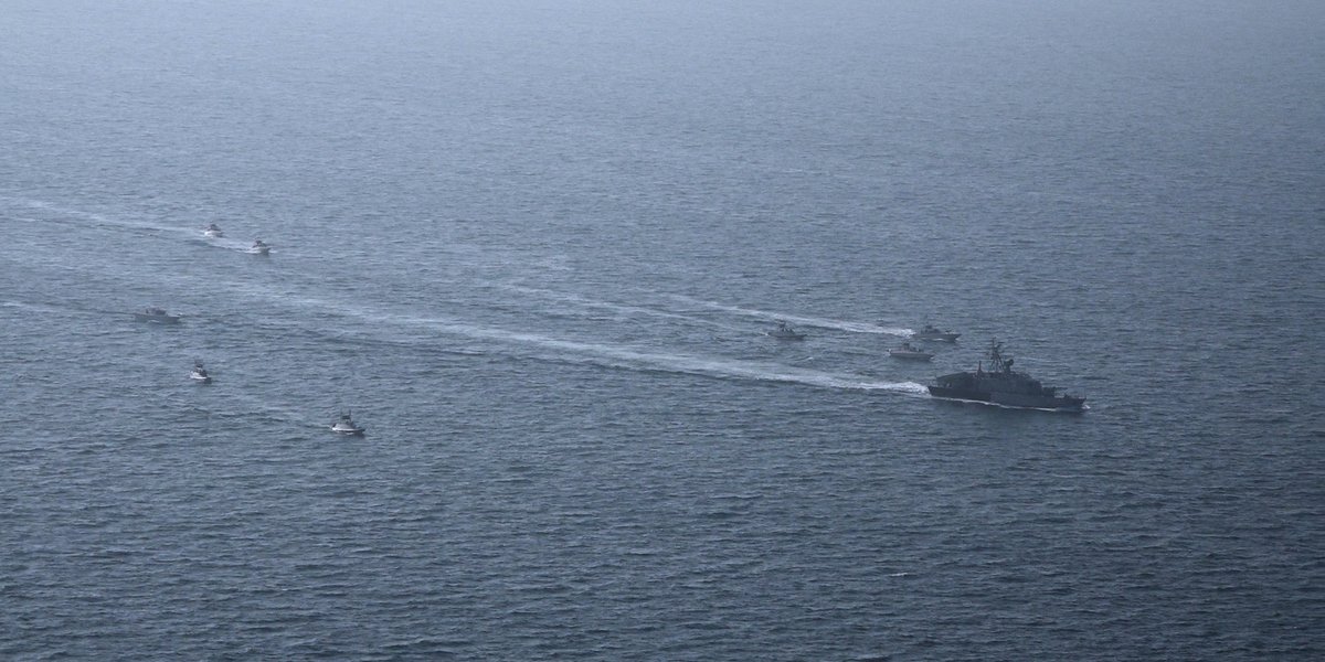 Battleships in the Persian Gulf.