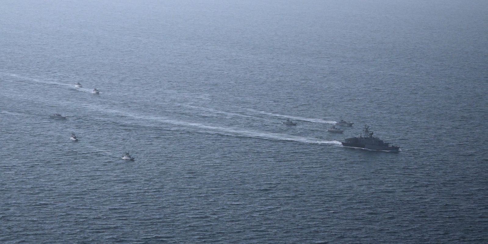 Battleships in the Persian Gulf.