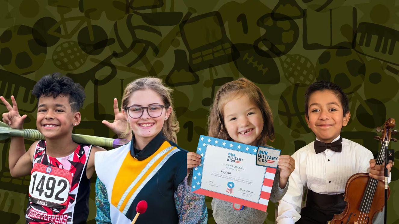 Our Military Kids winners.