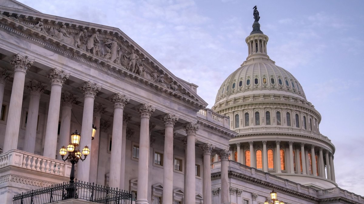 Sunset view of the Capitol Bldg.