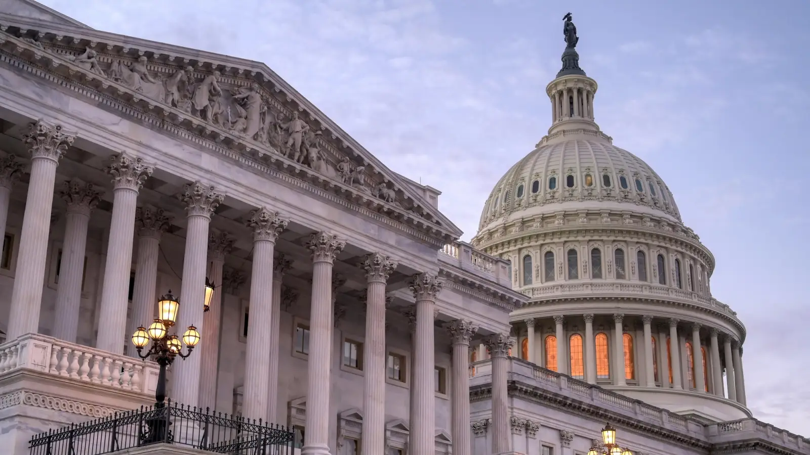 Sunset view of the Capitol Bldg.