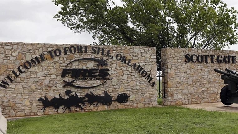 Fort Sill Oklahoma Front Gate.