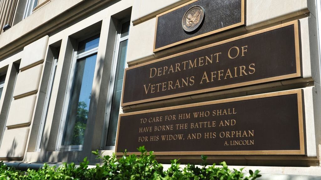 Sign for the VA headquarters in Washington, D.C.