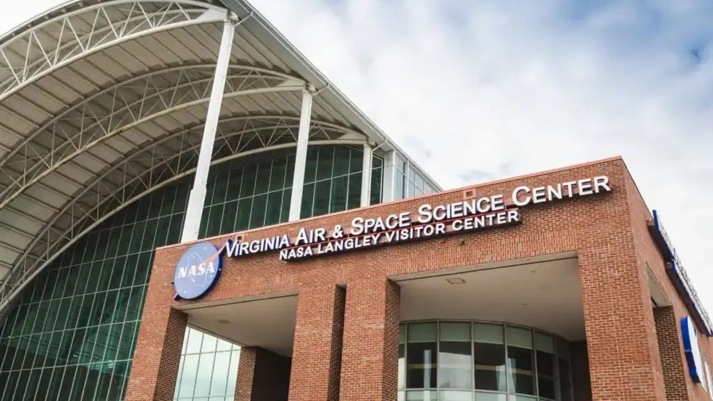 Front of Virginia Air & Space Museum