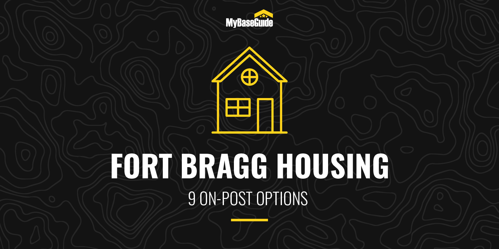 A graphic with text and a yellow house.