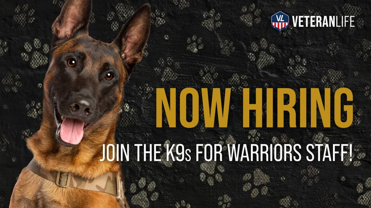 Now Hiring: Join the K9s for Warriors Staff!