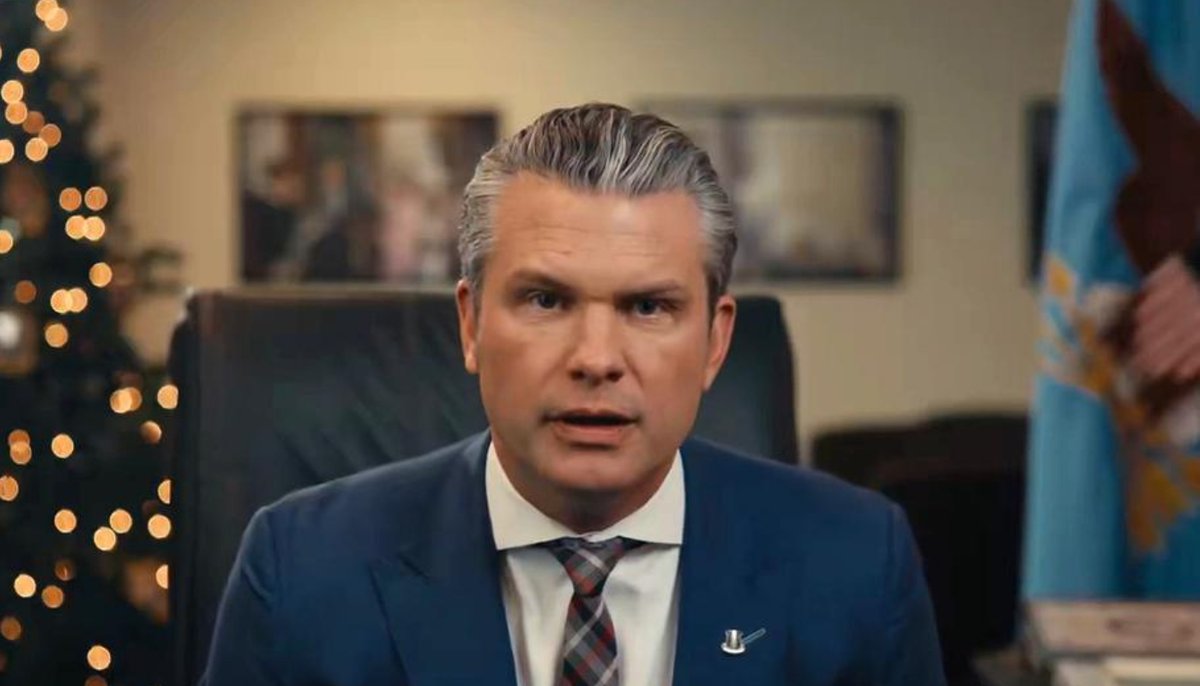Defense Secretary Pete Hegseth is shown in a screenshot taken from a video Wednesday in which he announced changes to the military’s chaplain corps along with a plan to streamline the Pentagon’s list of religious and spiritual codes. (X/Secretary of War Pete Hegseth)