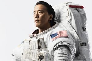 Jonny Kim in an astronaut suit.