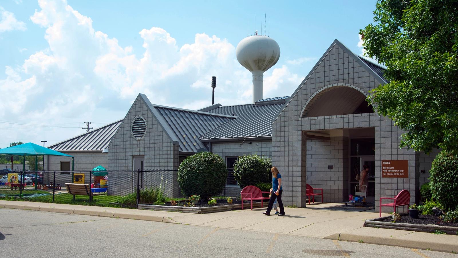 Exterior of Wright-Patterson CDC.