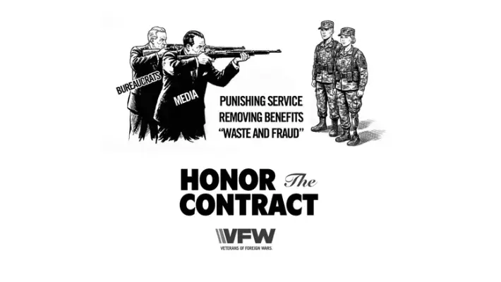 Contemporary cartoon of firing squad.