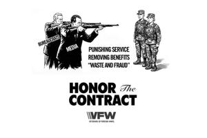 Contemporary cartoon of firing squad.