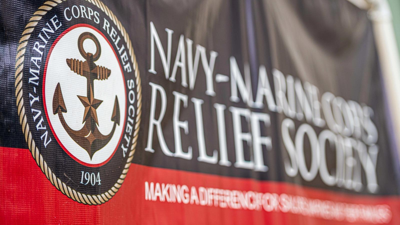 Large banner for a NMCRS event is shown in full screen.