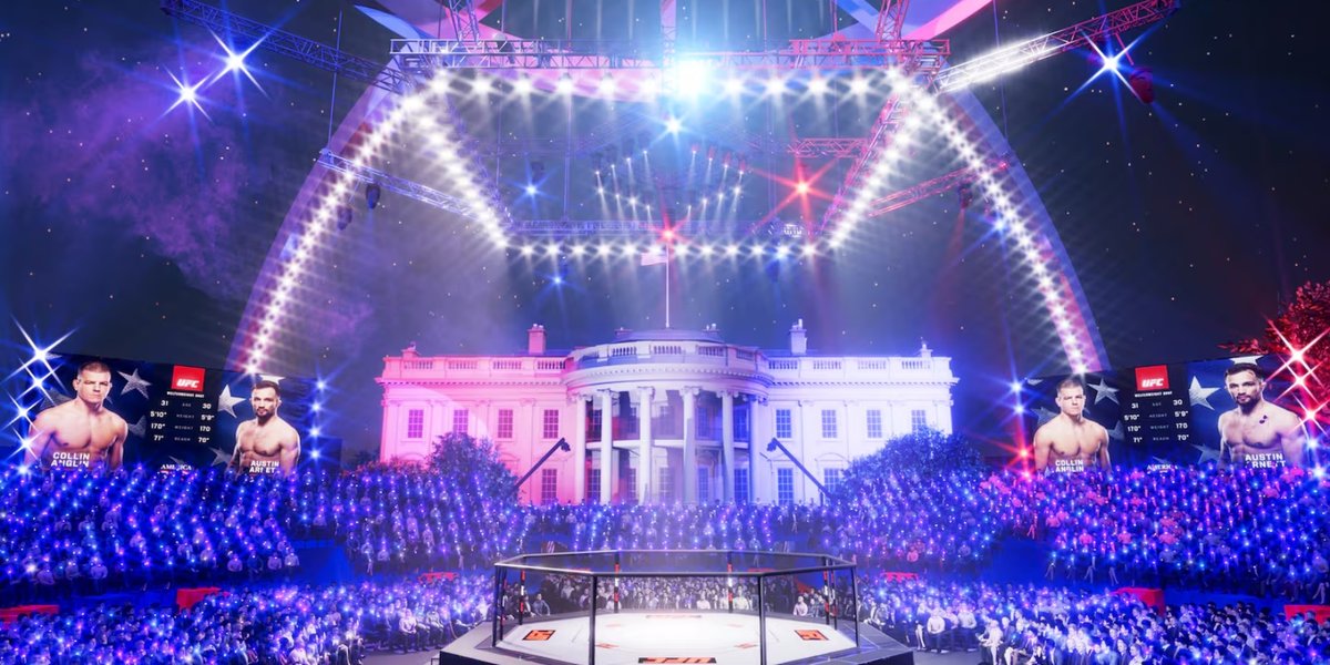 UFC White House event rendering.