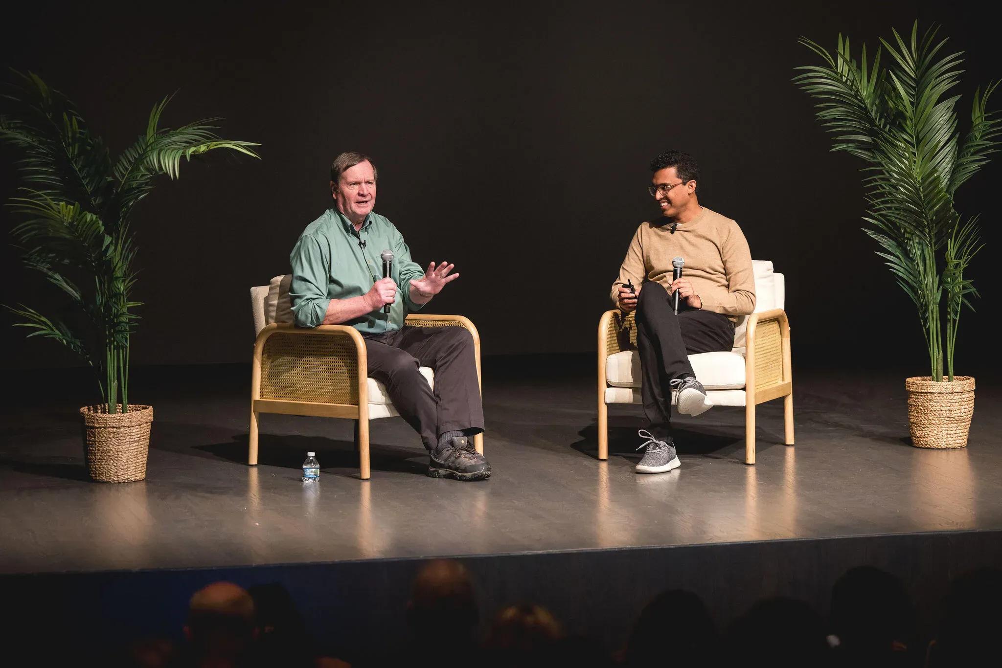 On stage interview discussion