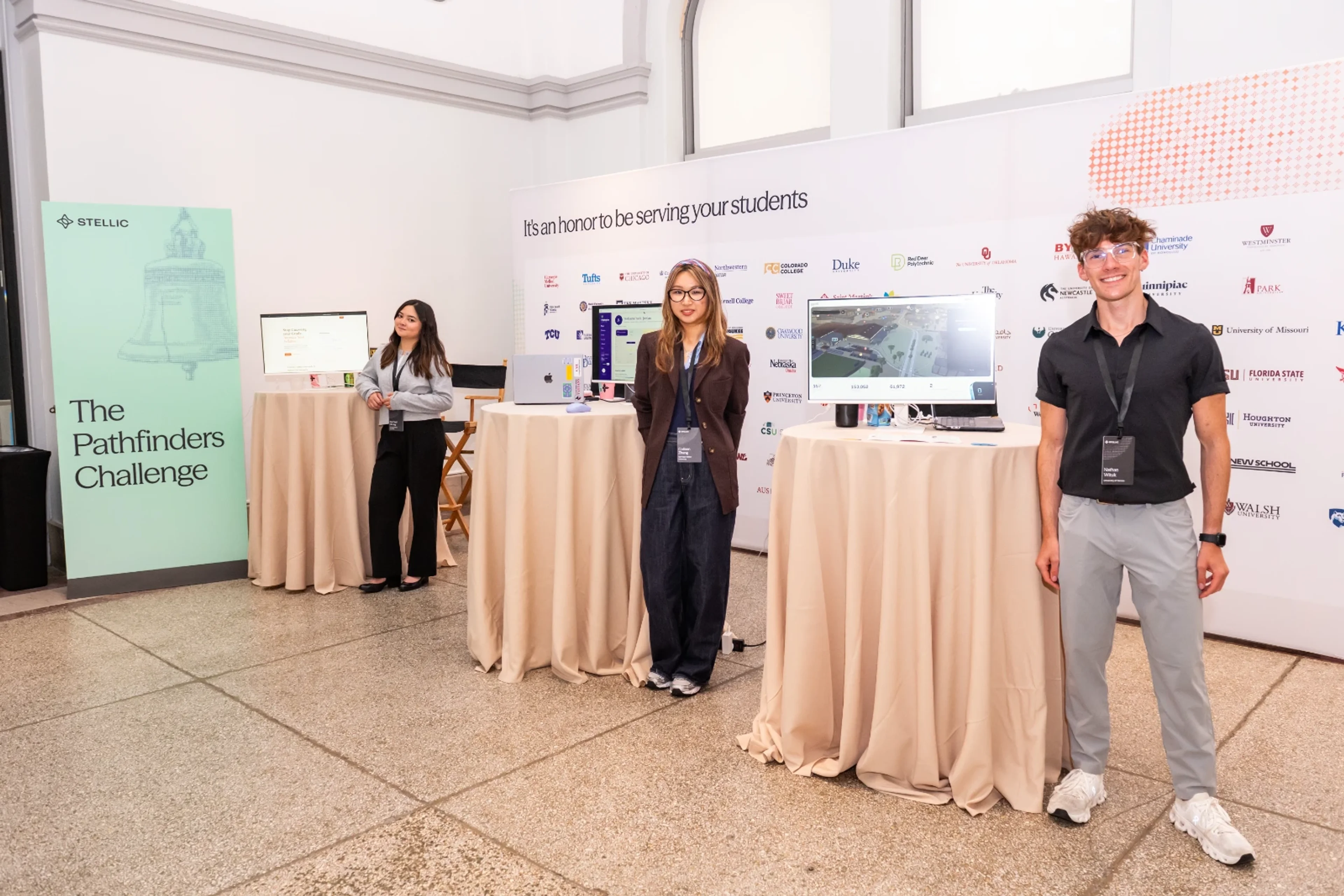 Finalists demoing their projects