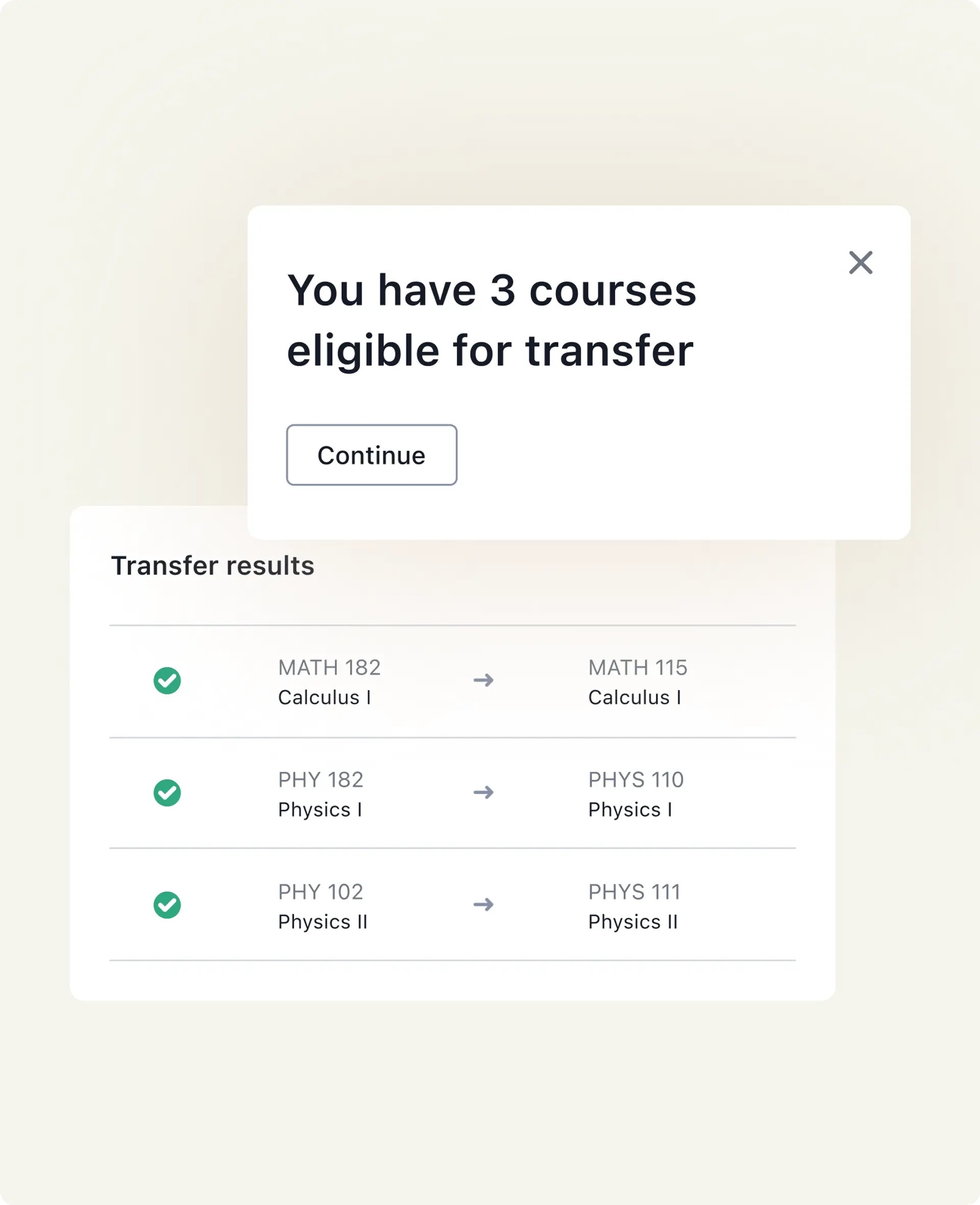 Transfer Course System Interface Stellic Explore | Transfer Credit and Prospective Student Pathways