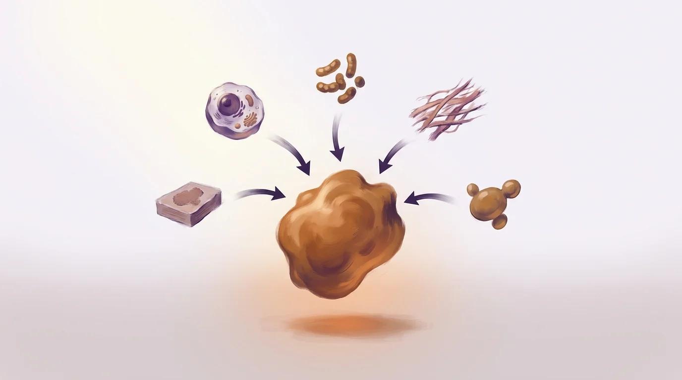 A two-panel editorial conceptual illustration. Left panel: a growing row of single-purpose instruments rendered as muted, mostly greyed-out shapes, spilling past the right edge of a bench &mdash; the visual feeling of a fleet that has outgrown its room. Right panel: a single versatile instrument at the center, with the same range of incoming samples &mdash; cells, bacteria, tissue, and FFPE &mdash; converging into it from outside the frame. Same demand, same budget, two responses.