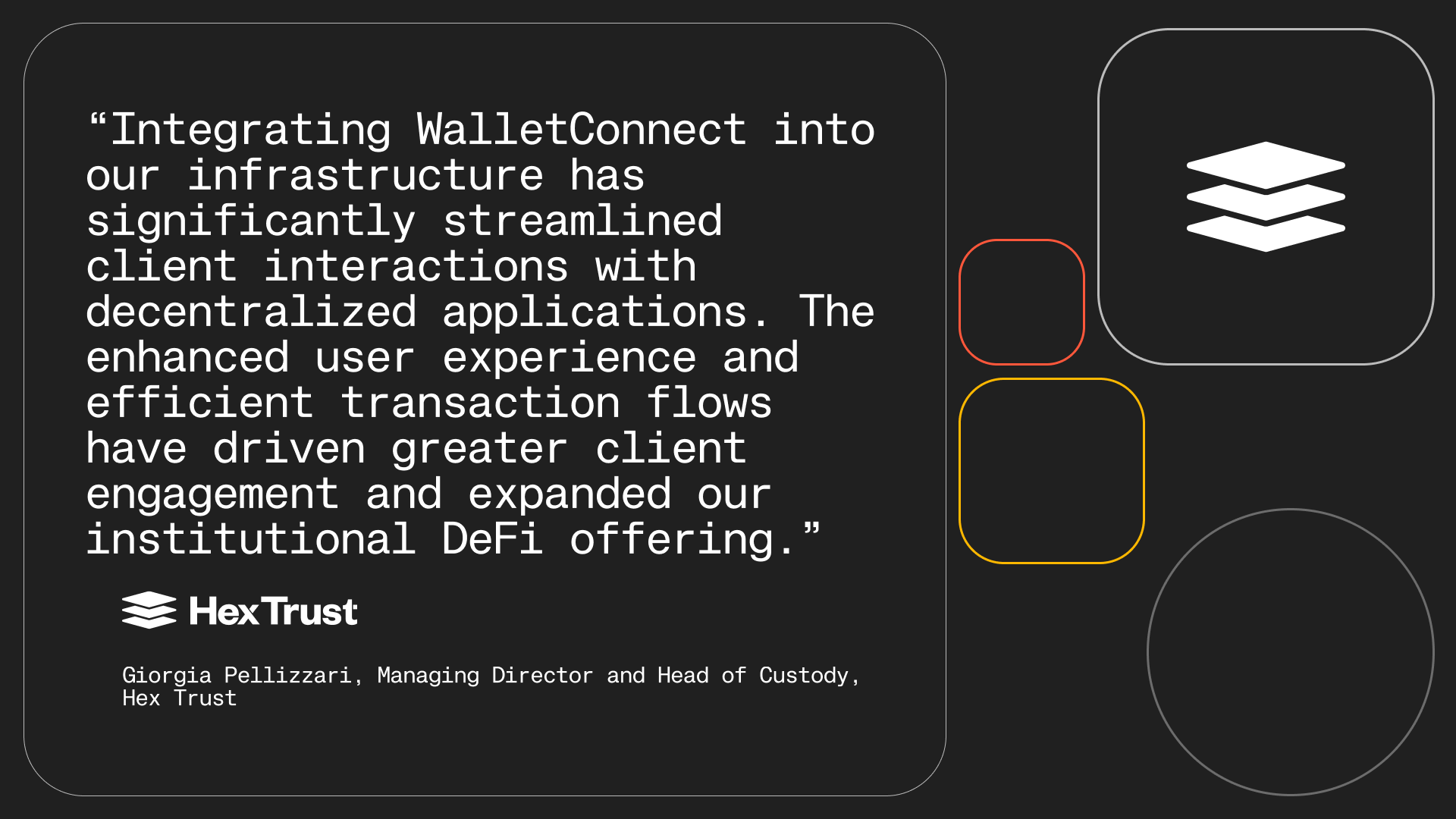 WalletConnect & Hex Trust: The onchain infrastructure trusted by  Institutions — WalletConnect