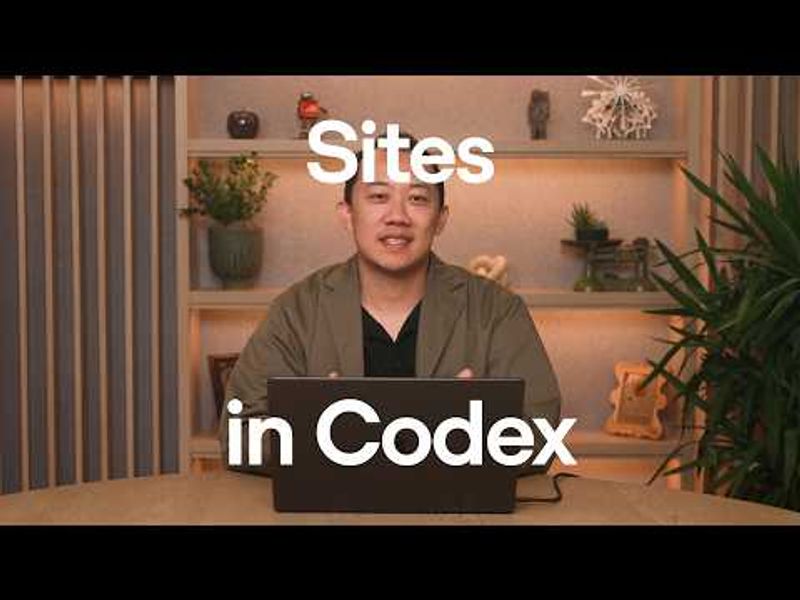 ทำแอปภายในองค์กรด้วย Sites in Codex: เปลี่ยนไอเดียเป็นงานได้เร็ว