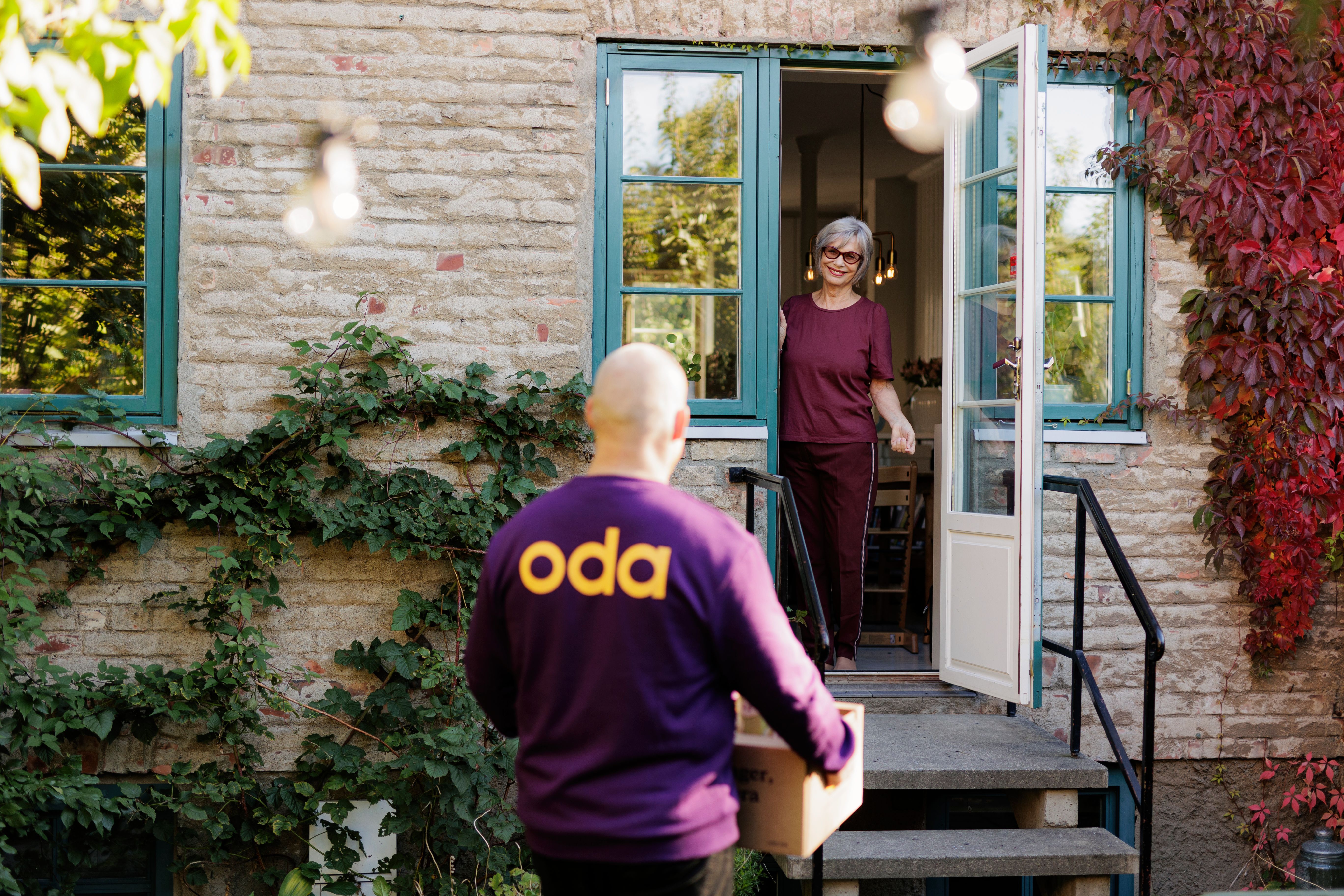 Leveringsbil fra Oda