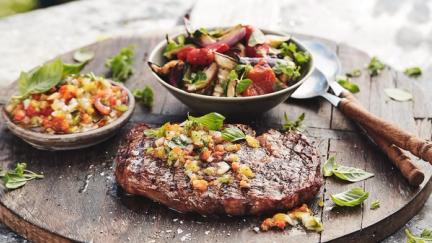 Entrecote med pampasaus