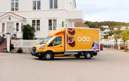 Oda-bil leverer varer.