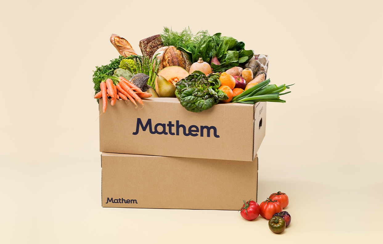 Mathem leverans i låda