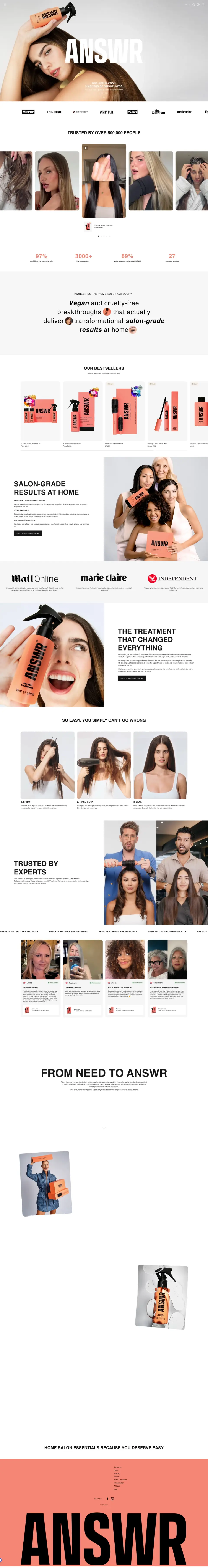 Salon Smooth Hair, Right at Home — Hair Care