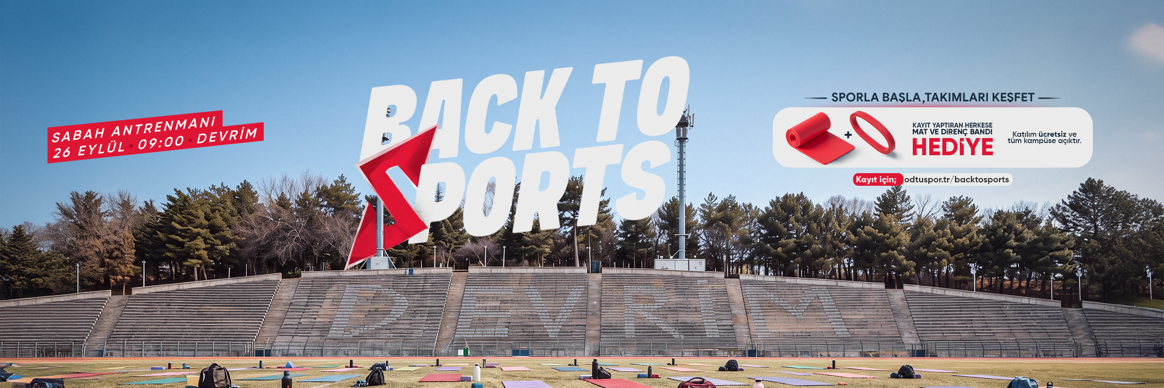 Back To Sports kayıt duyurusu