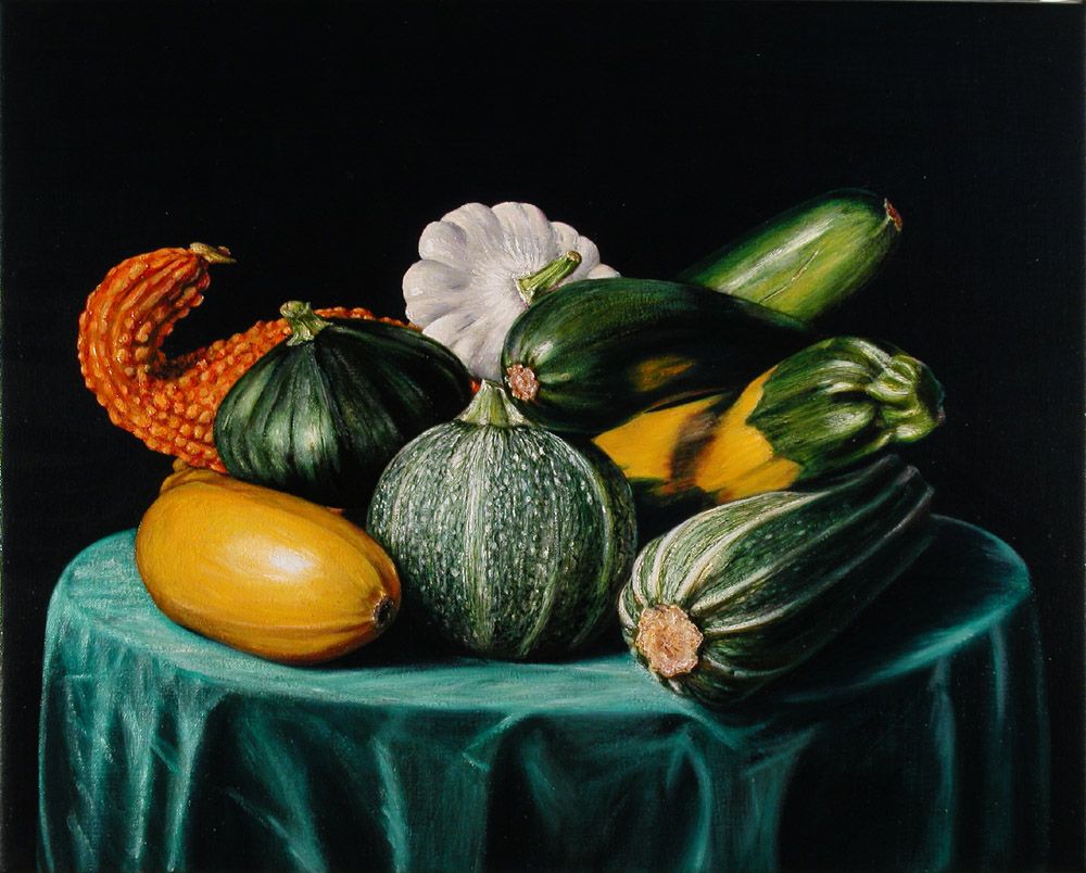 Still Life with Zucchinis
