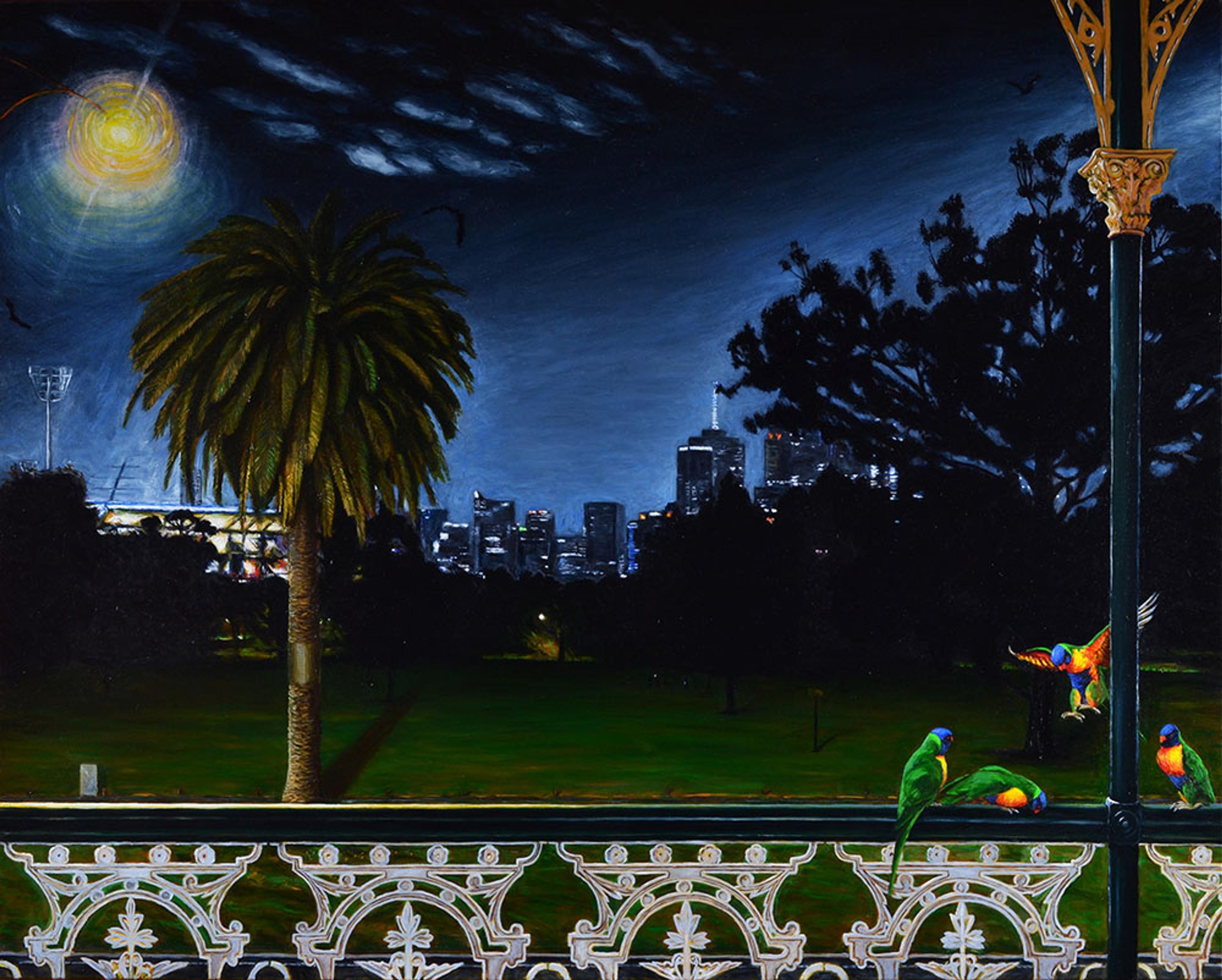 Photo of Jolimont Nocturne with Melbourne Cricket Ground and CBD