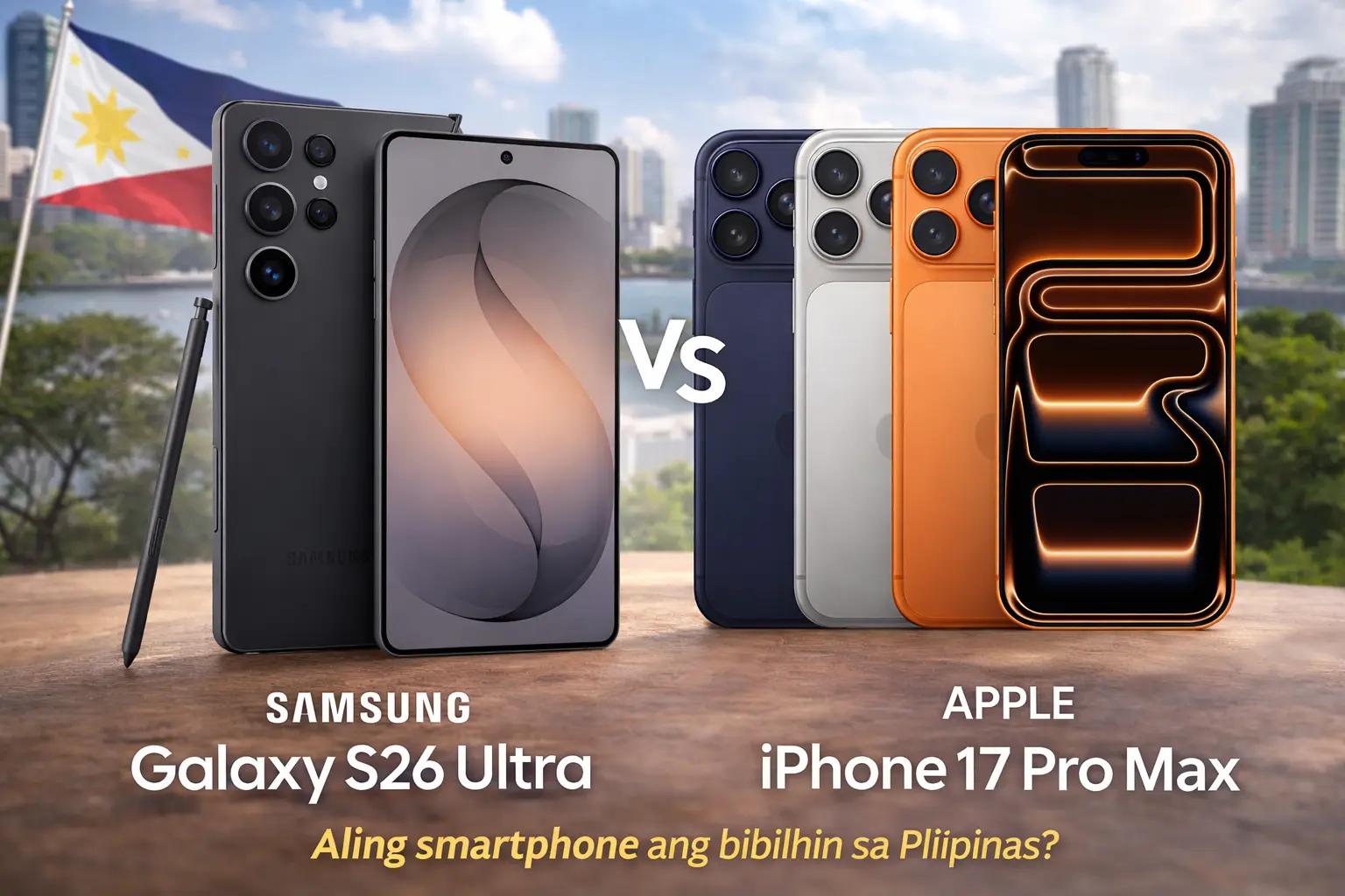 Samsung Galaxy S26 Ultra vs iPhone 17 Pro Max