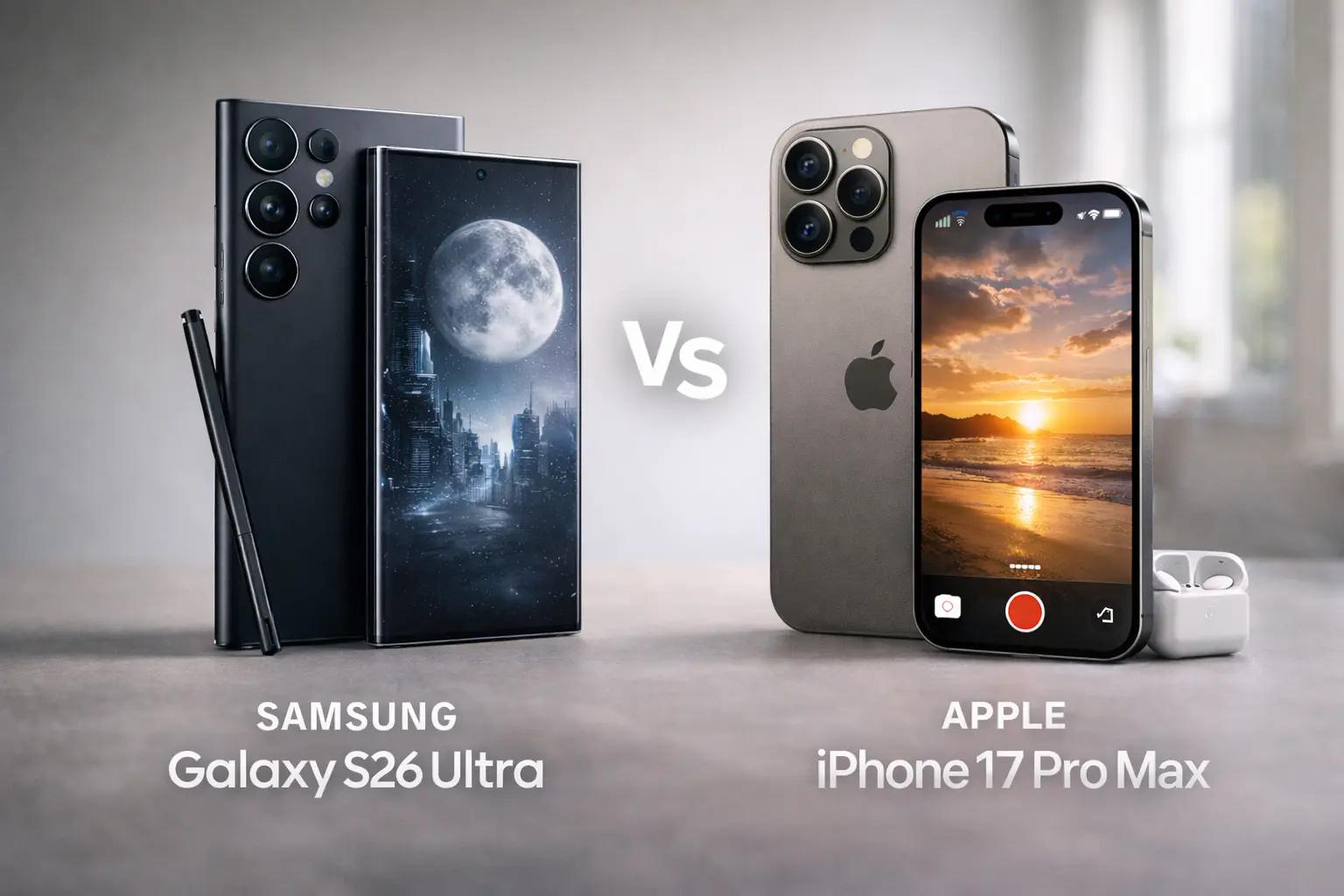Samsung Galaxy S26 Ultra vs iPhone 17 Pro Max