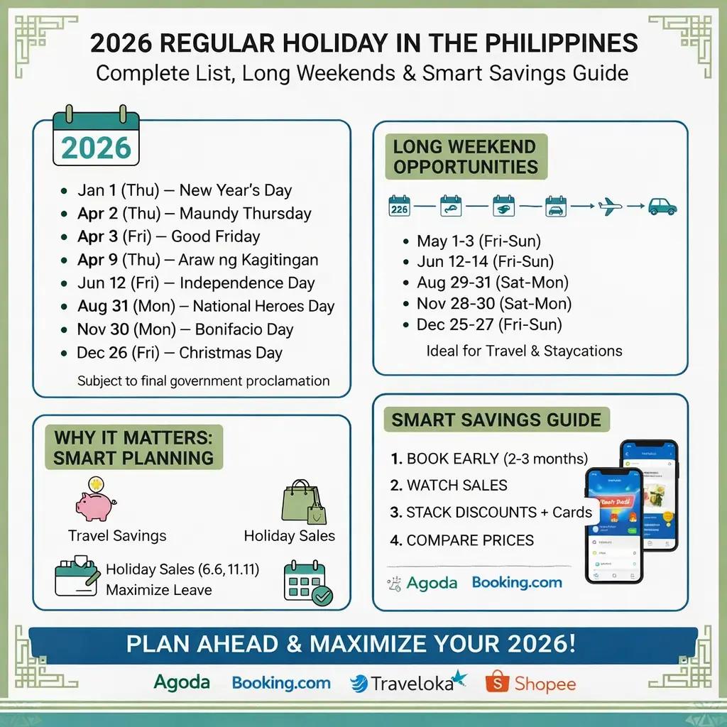 2026 Regular Holiday in The Philippines