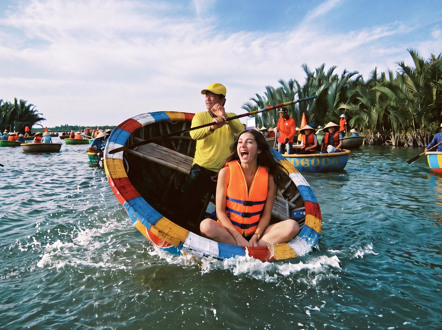 Basket boat ride - Hoi An - Top 5 Crazy Things to Do in Vietnam - SuperCash