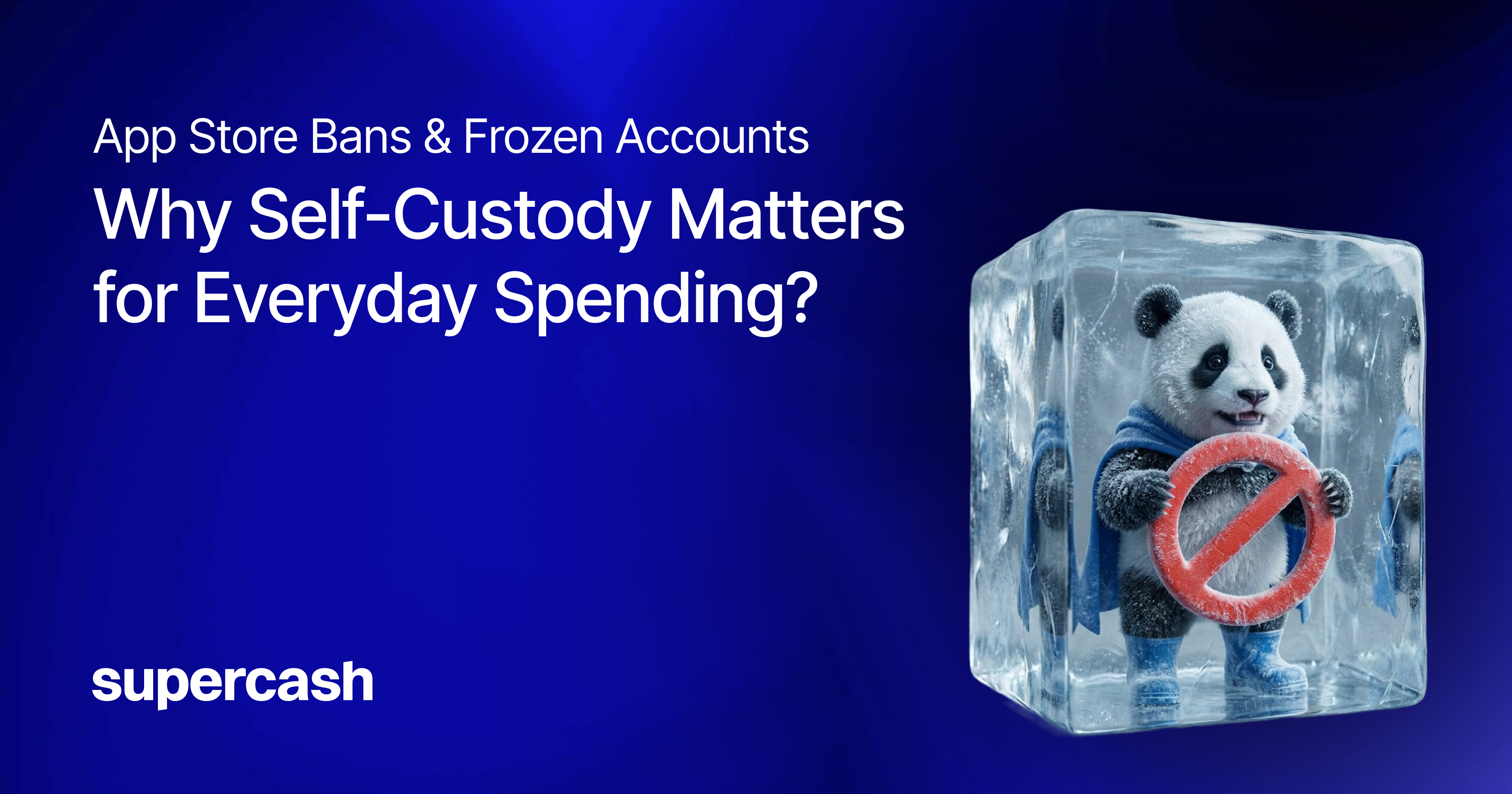 App Store Bans & Frozen Accounts: Why Self-Custody Matters for Crypto Payments - SuperCash