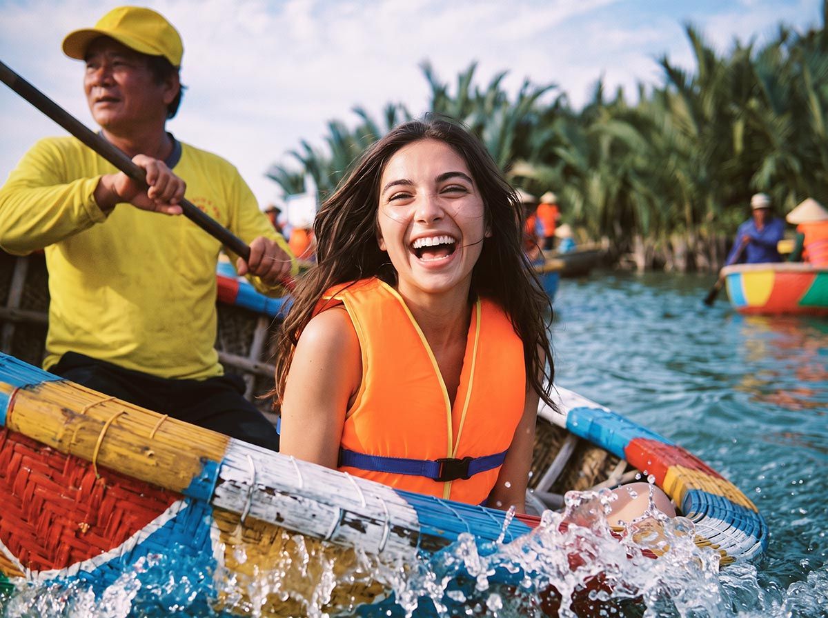 Riding a Basket Boat - Hoi An - Top 5 Crazy Things to Do in Vietnam - SuperCash