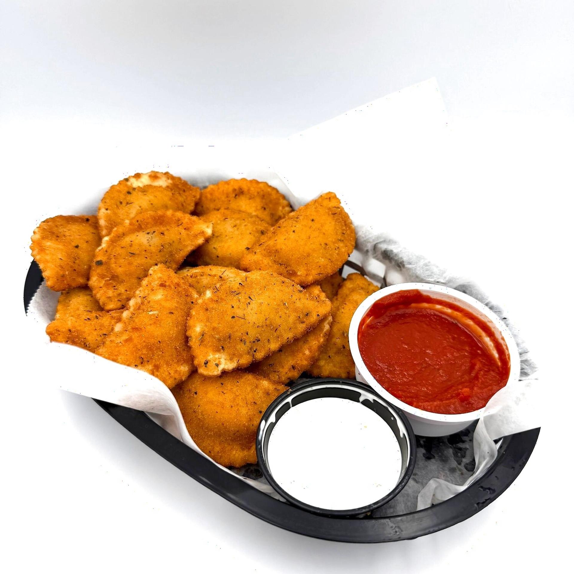 Toasted Ravioli (T-Ravs) at Andy's Pub