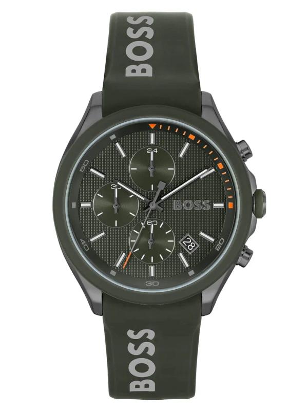 BOSS by Hugo Boss Silicone Green Dial Chronograph 1514060