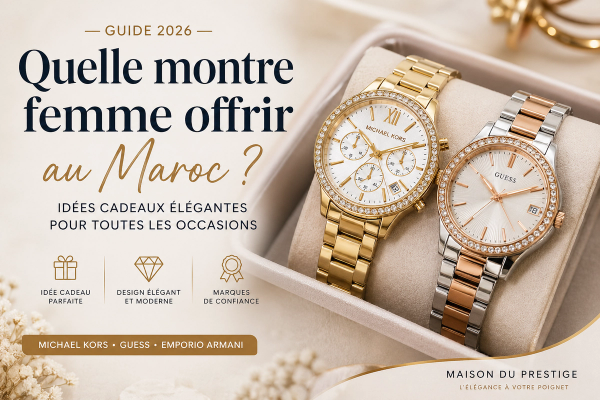 montre femme élégante au Maroc style luxe Michael Kors et Guess