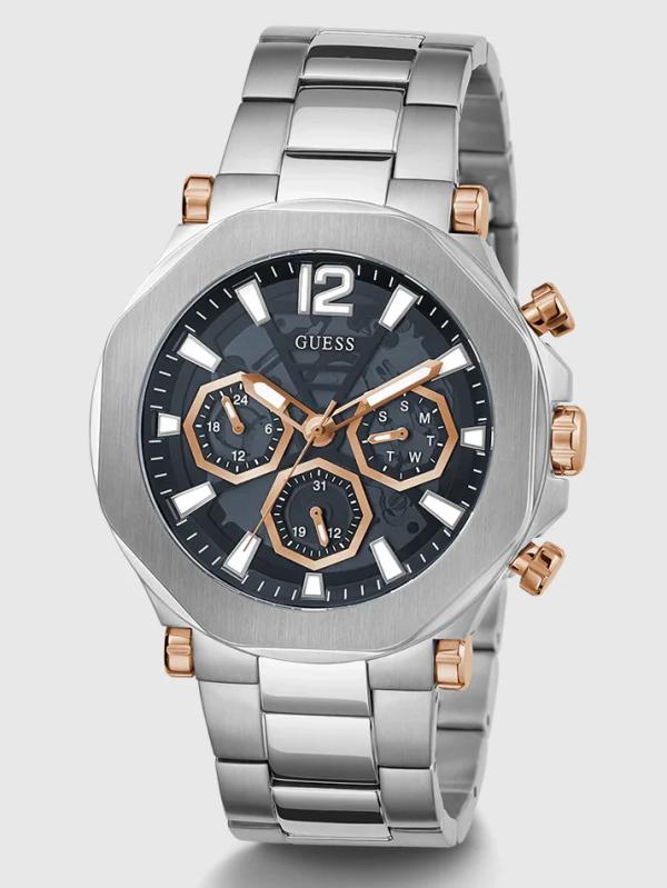 Montre Guess Homme GW0539G1 Argentée Élégante et Moderne