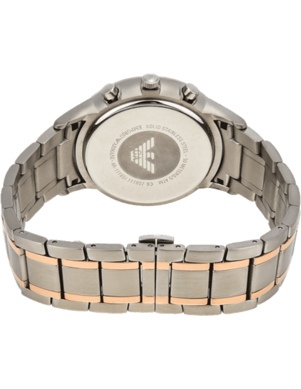 Montre Emporio Armani Renato AR11165 Homme Chronographe Noir Élégant