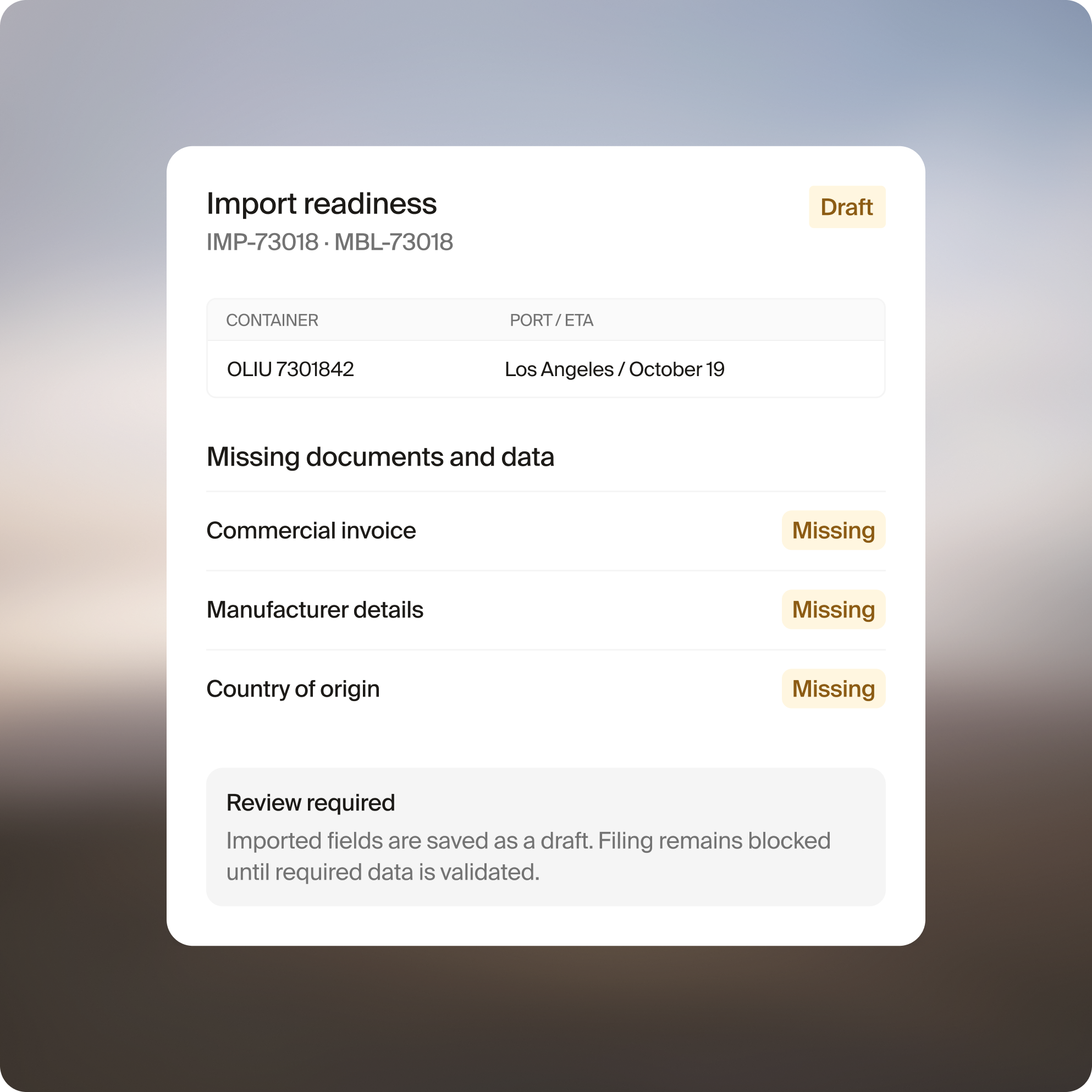 Logistics use cases for logistics providers