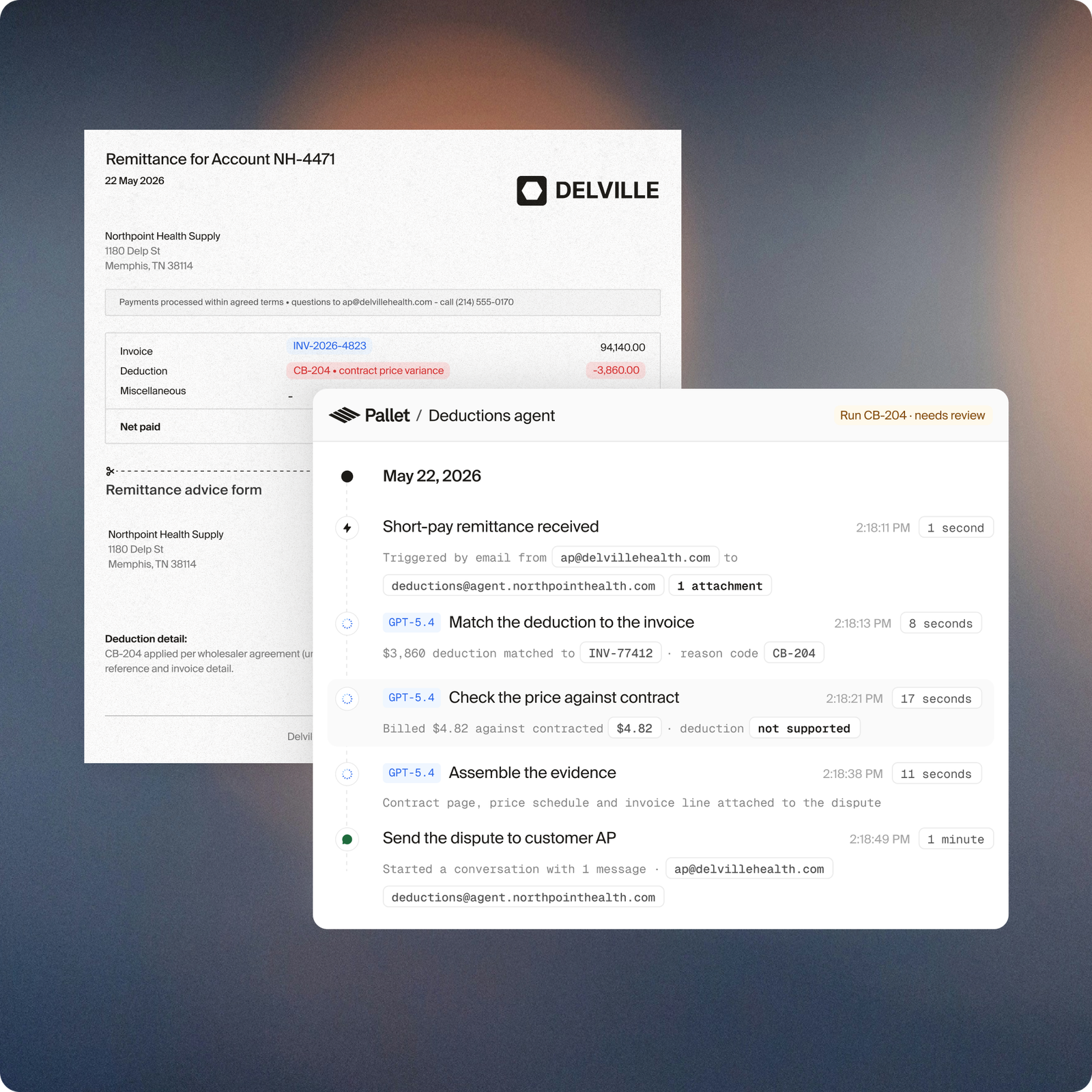 Pharmaceutical service & billing automation workflow