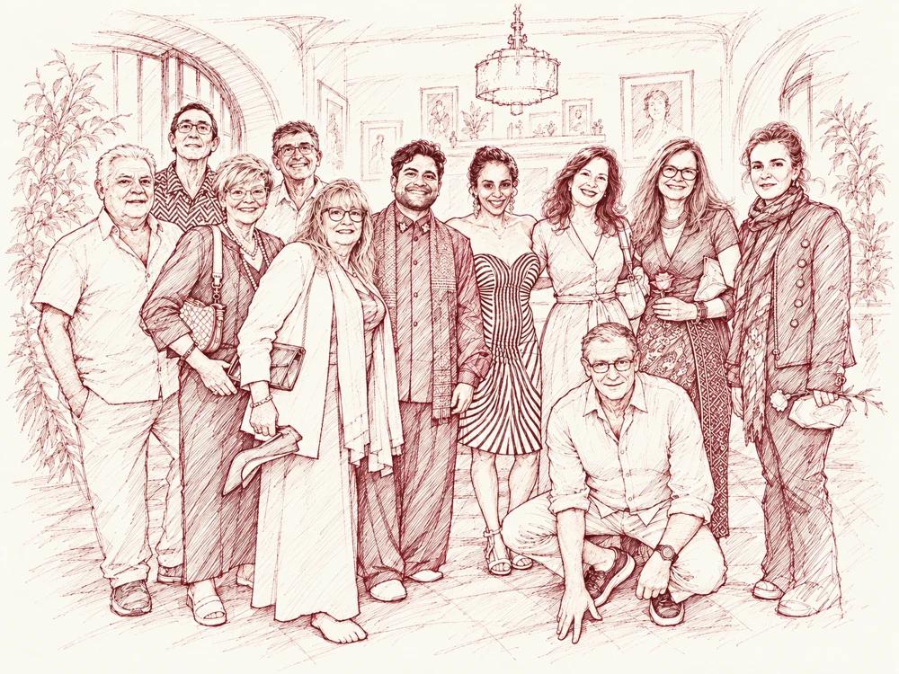 Club 58 members gathered at the Fonda