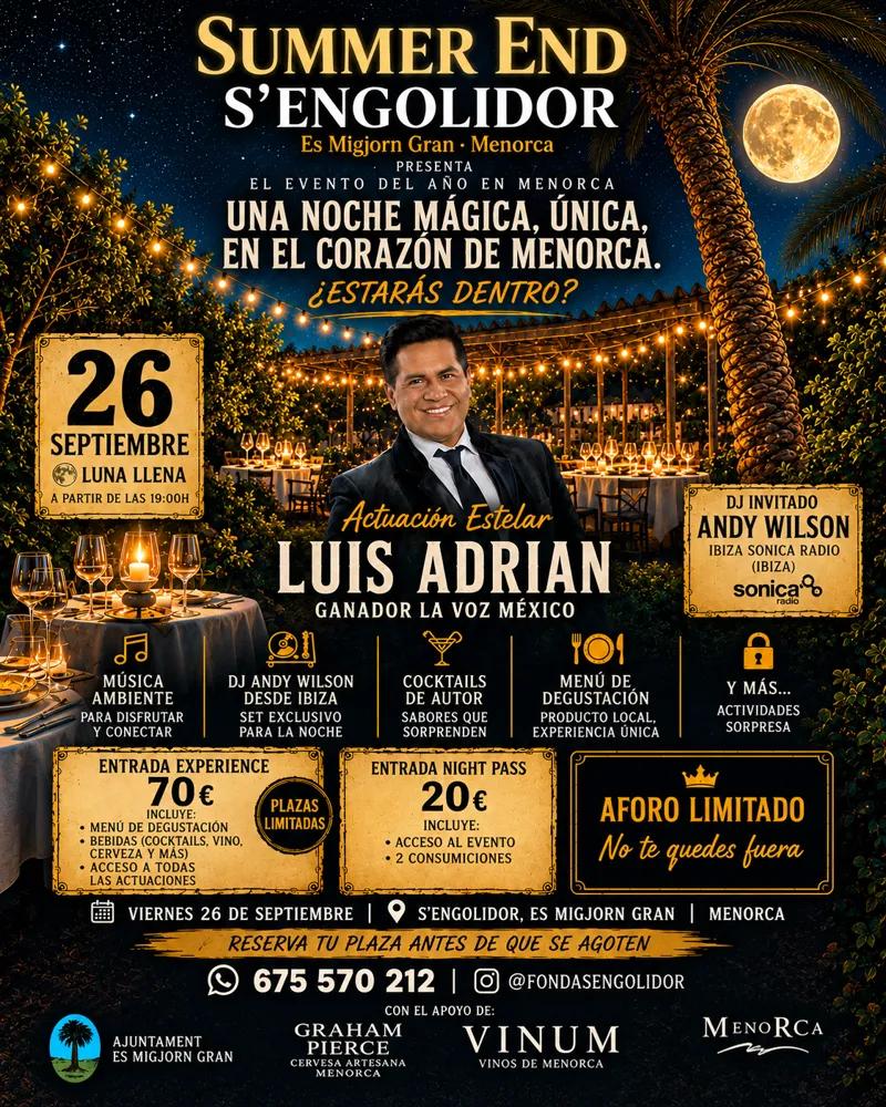 Summer End at S’Engolidor — Luis Adrian, 26 September 2026