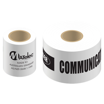 White Communications Underground Warning Tape