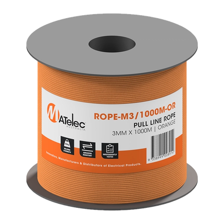 3mm 1000m Orange Pull-line Rope