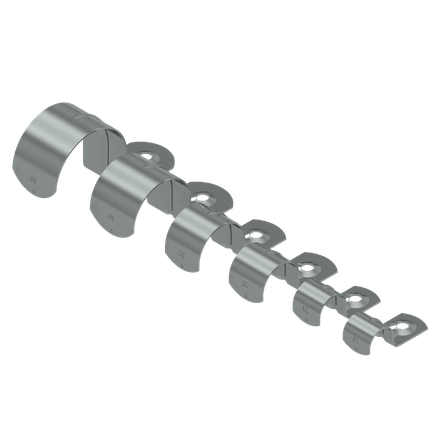 Zinc Plated Half Conduit Saddles